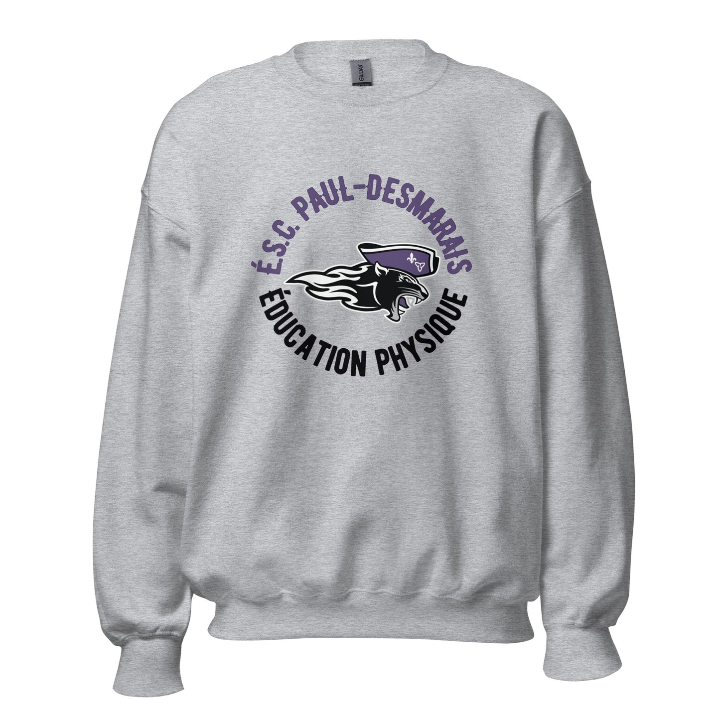 É.S.C Paul-Desmarais unisex Chandail manche longue éducation physique center logo