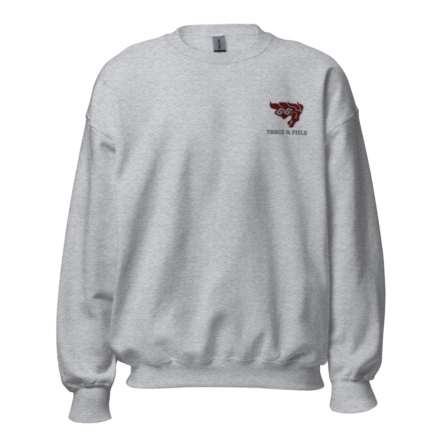 Gee-Gees Track & Field Left chest logo embroidered sweatshirt - unisex