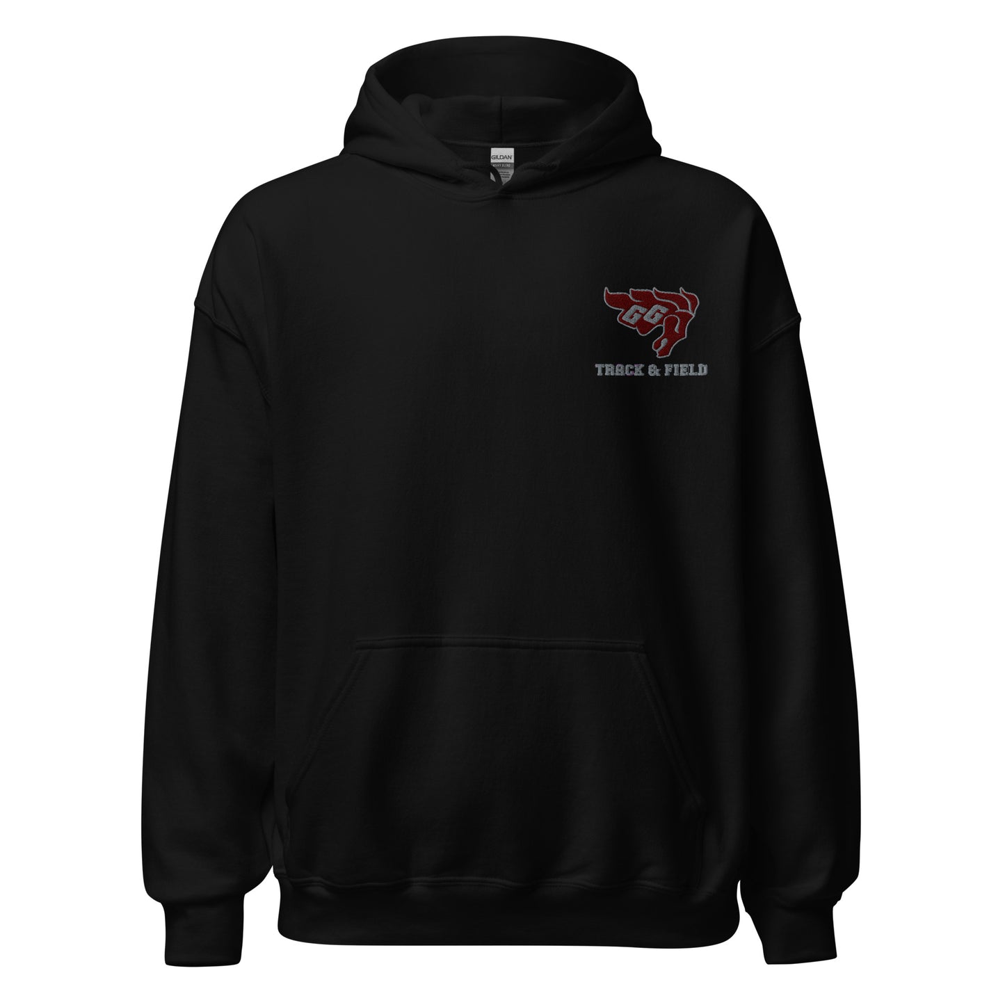 Gee-Gees Track & Field Left chest logo embroidered hoodie - unisex
