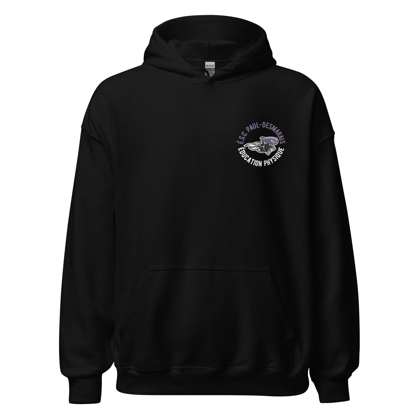 É.S.C Paul-Desmarais unisex kangourou éducation physique logo imprimé à gauche sur la poitrine