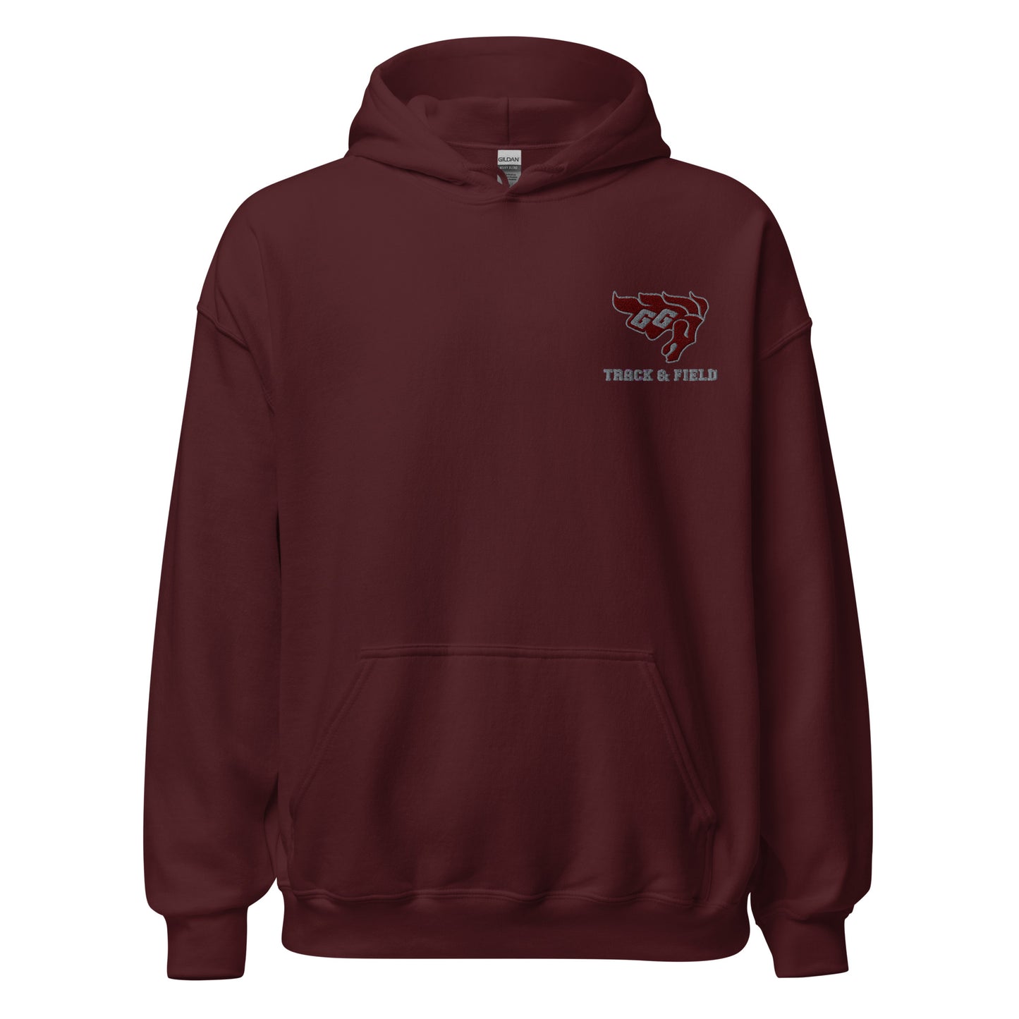 Gee-Gees Track & Field Left chest logo embroidered hoodie - unisex