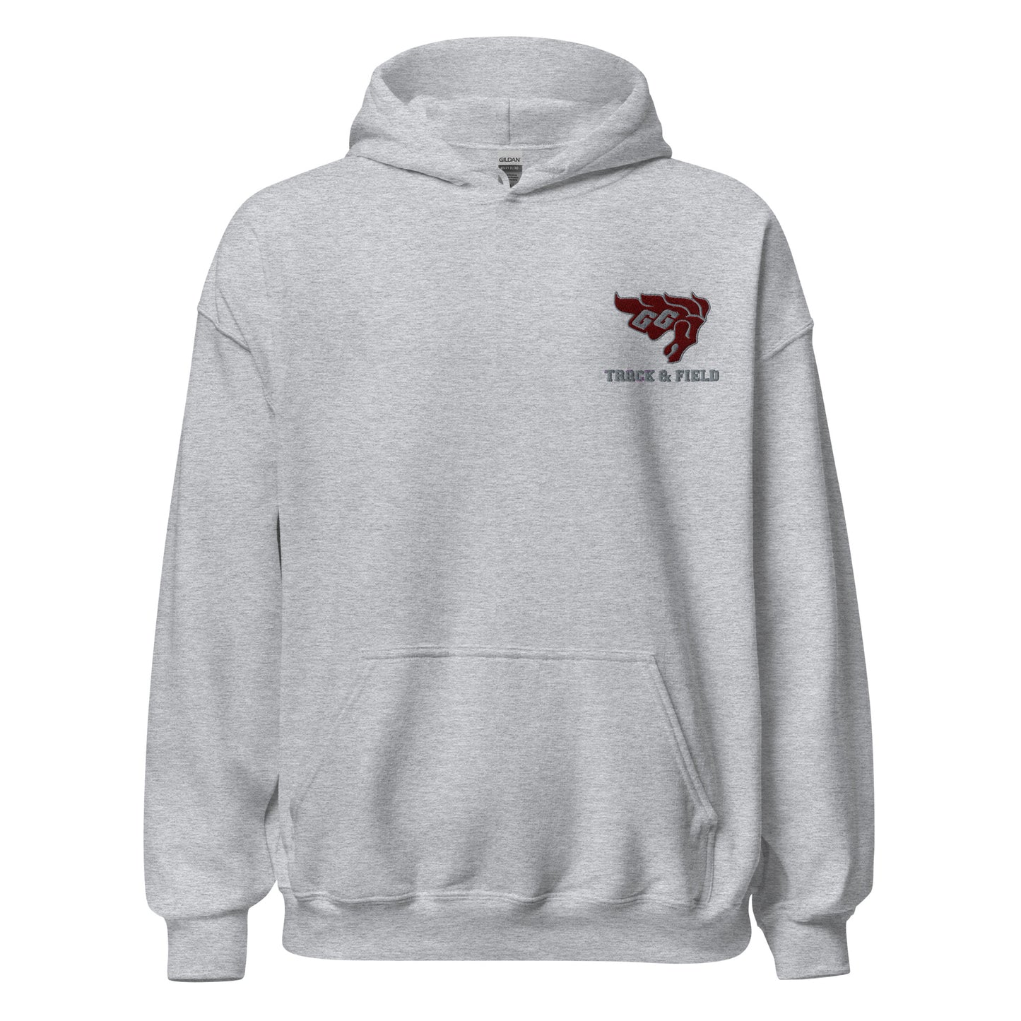 Gee-Gees Track & Field Left chest logo embroidered hoodie - unisex