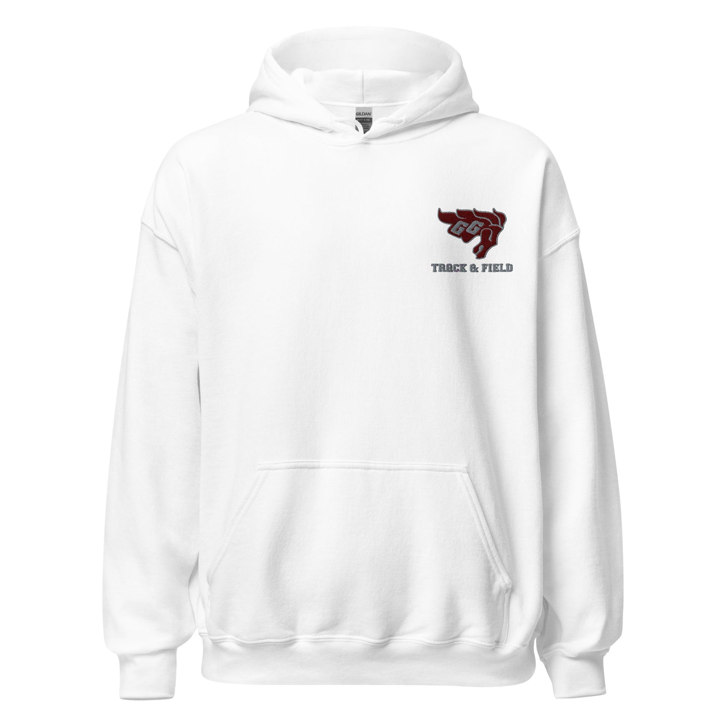 Gee-Gees Track & Field Left chest logo embroidered hoodie - unisex